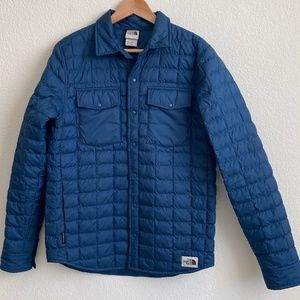 North Face Snap Shirt Jacket, S, mens